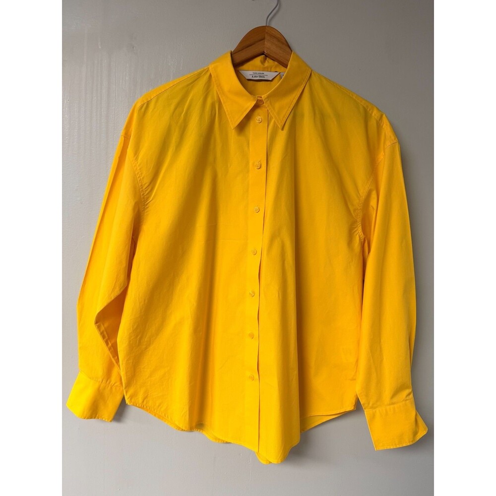 & Other Stories Paris Atelier Yellow Button Up Shirt Women’s US 4